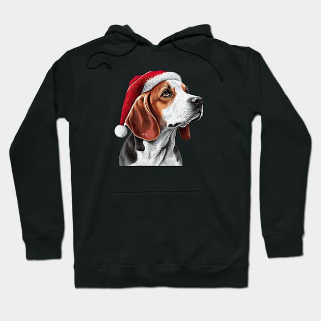 Christmas Beagle Hoodie by JayD World